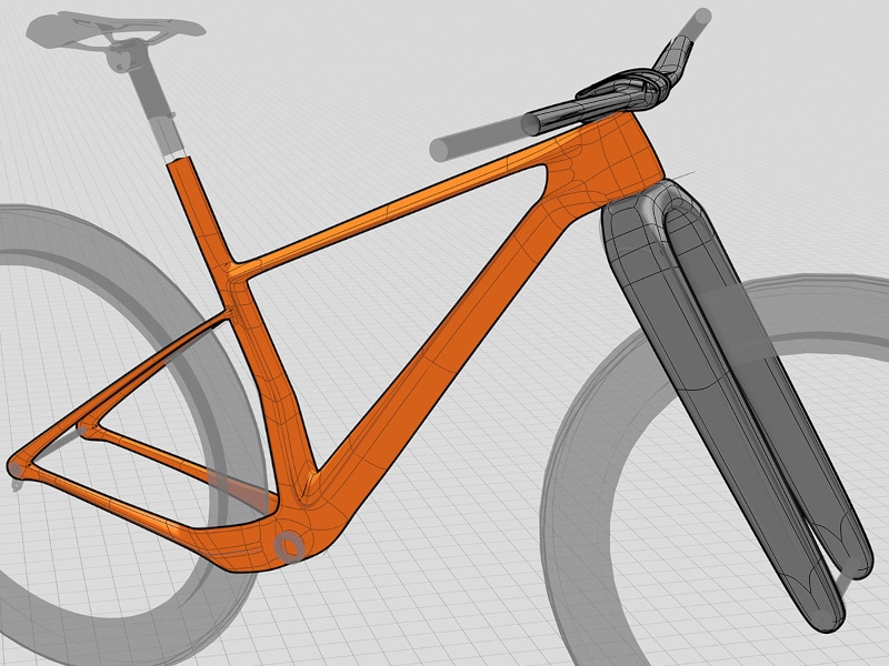 SubD surfacing of bicycle in Gravity Sketch with Industrial Design Consultant, Fed Rios