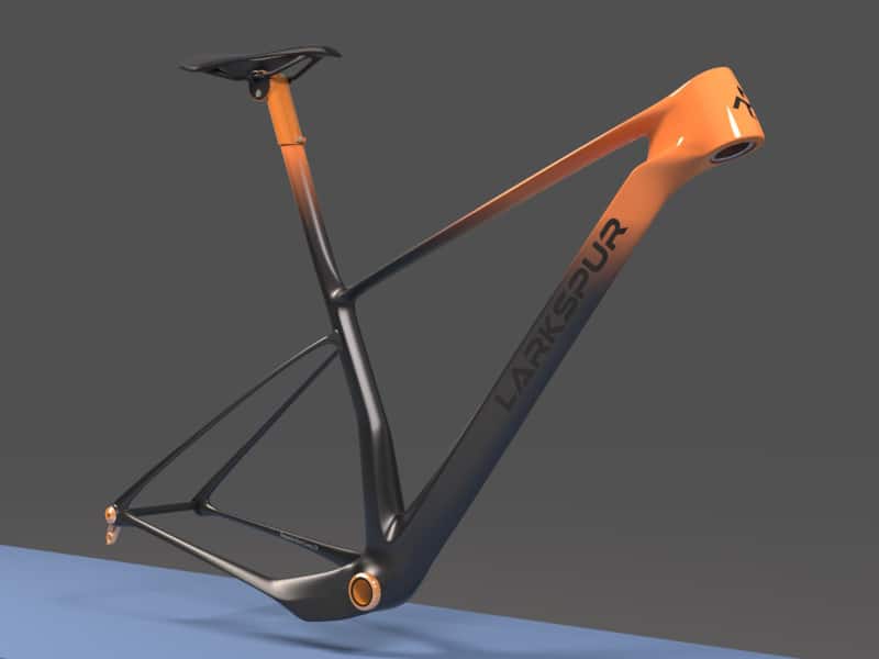 Gravity Sketch - Final render of bicycle frame desi in Keyshot by Industrial Design Consultant, Fed Rios