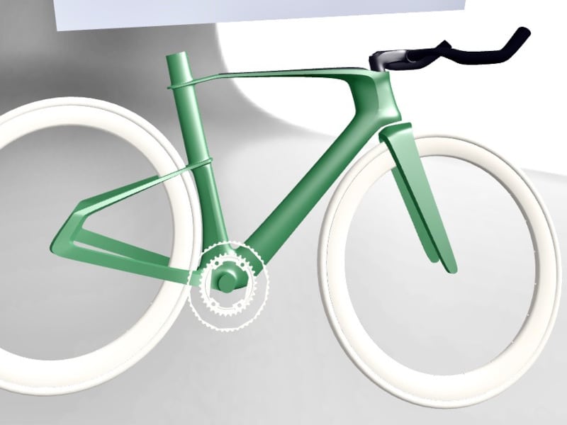 Bike frame created in Gravity Sketch