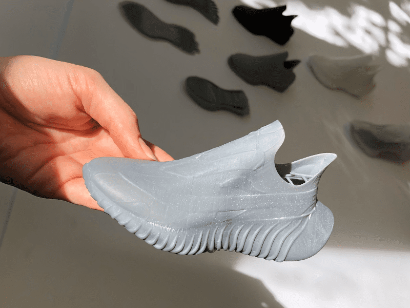 3D print of footwear designed in Gravity Sketch, by Elisa Payer