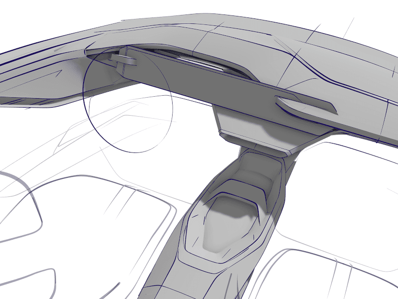 Surfacing done in Gravity Sketch by Automotive Designers at Hūstle