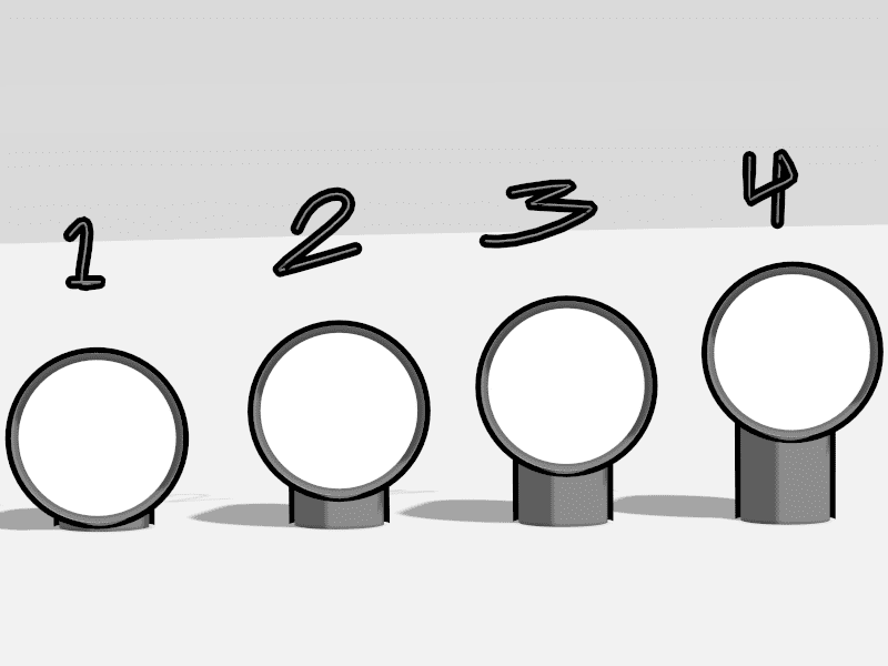 Rapid creation of iterations in Gravity Sketch, copies being able to be continuously tweaked and adjusted by Nicholas Baker